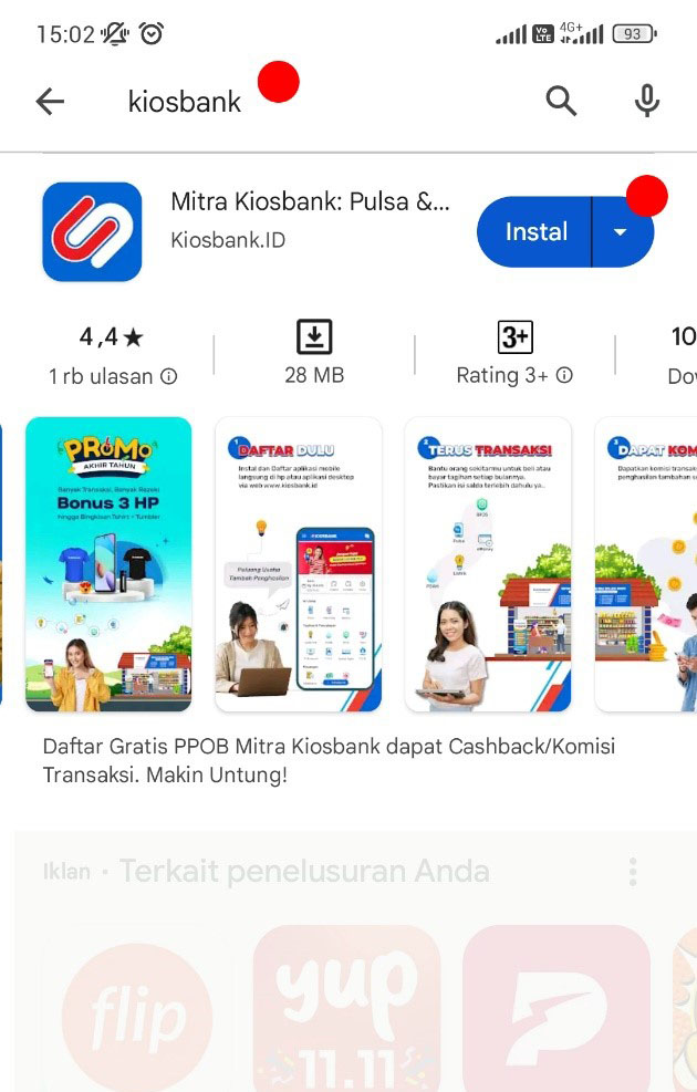 cara daftar aplikasi kiosbank mobile