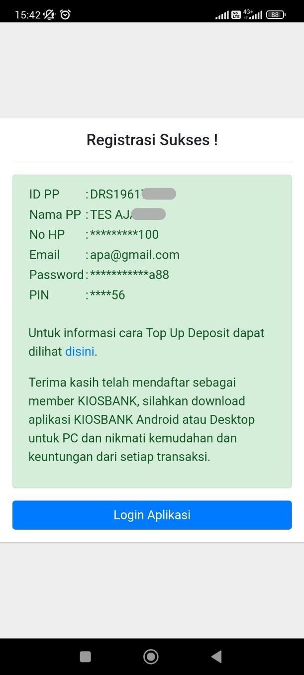 cara daftar aplikasi kiosbank mobile